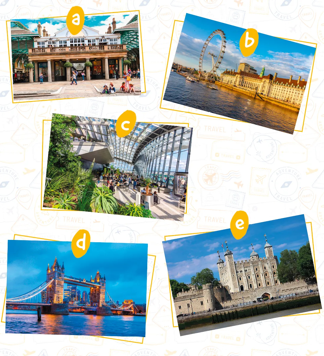Plusieurs lieux touristiques de Londres