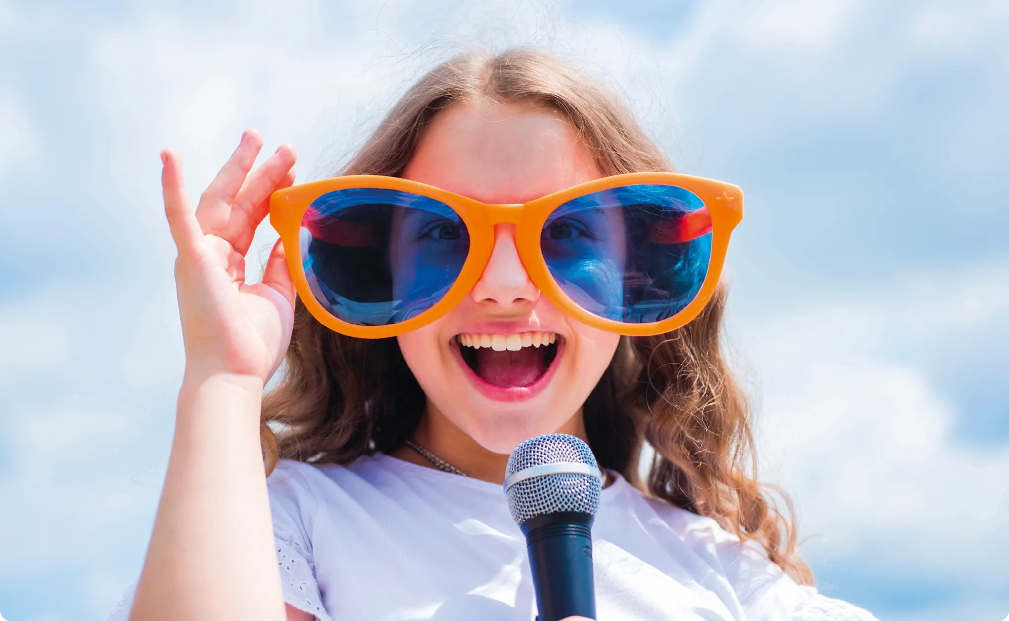 girl singing