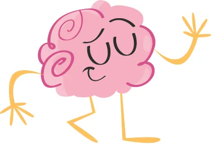 Cerveau agitant les bras.