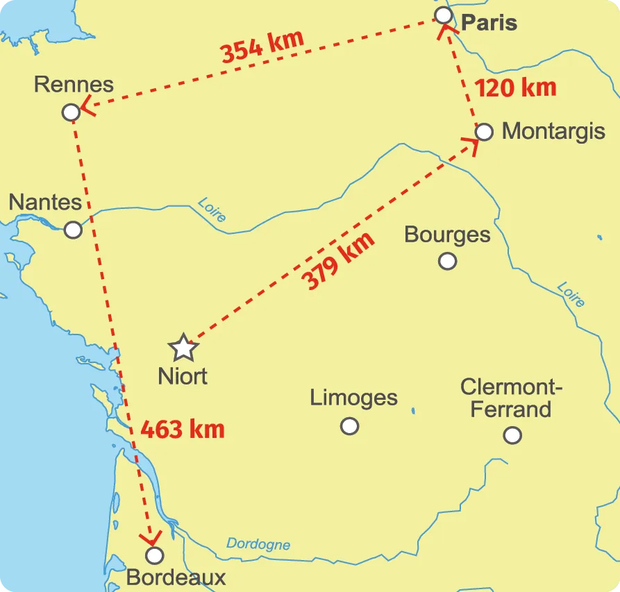 Carte politique de la France avec ses frontières nationales, ses villes et ses rivières