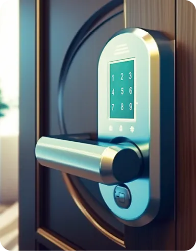 smart lock in luxury hotel Generative AI