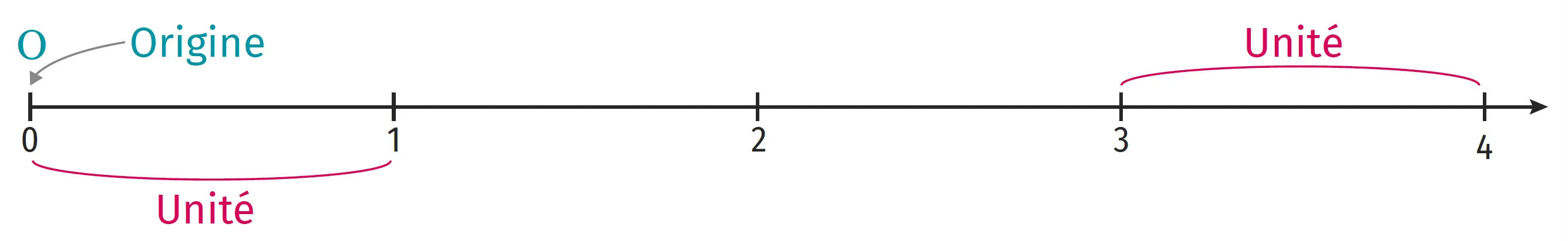 demi-droite graduée