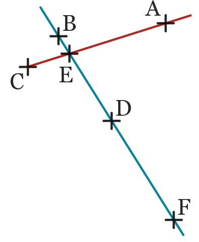 figure avec plusieurs droites et points