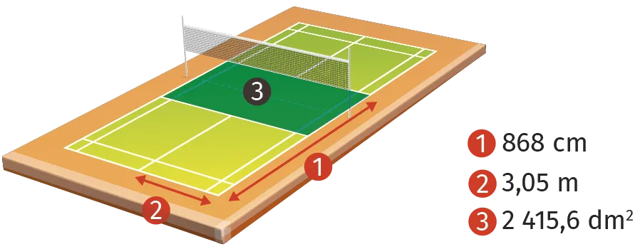 terrain de badminton