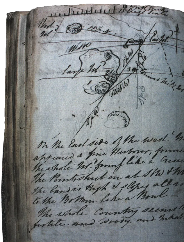 Carnet de bord du lieutenant William Bligh, 1789, bibliothèque nationale d'Australie, Canberra.