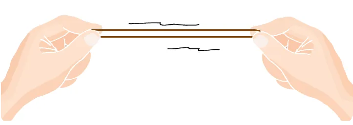 Mains tirant sur un élastique.