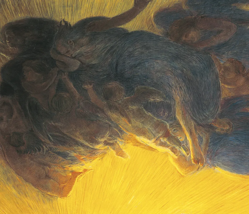 Gaetano Previati, La Création de la lumière
