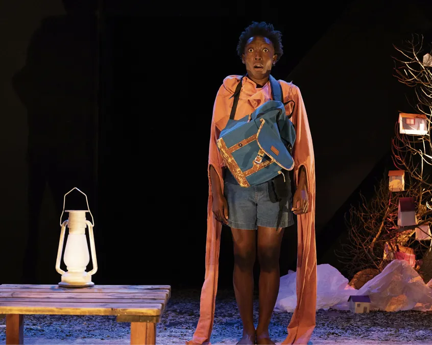 L'Ogrelet, mise en scène d'Ewlyne Guillaume, compagnie Les Voleurs de Soleil, 2023. Photographie Ronan Letard.