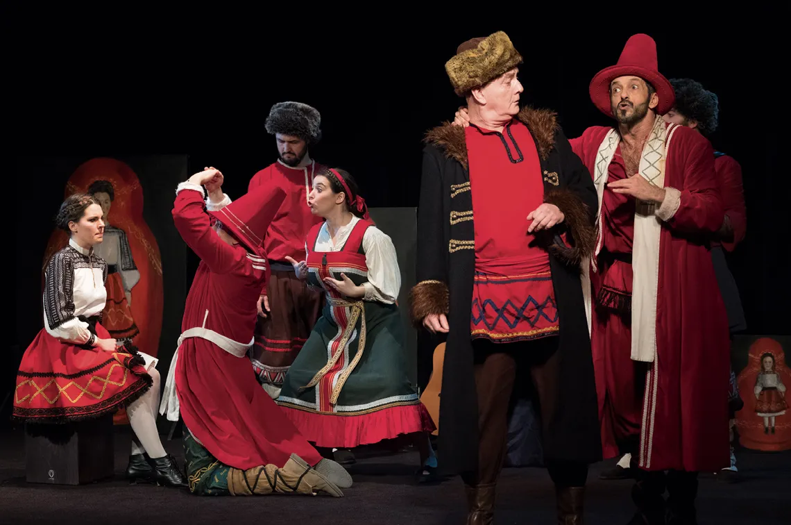 Le Médecin malgré lui, mise en scène de Charlotte Matzneff, compagnie Le Grenier de Babouchka, théâtre Le Ranelagh, 2025.