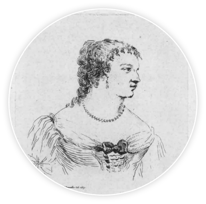 Portrait de Louise Pitel (Louison dans Le roman), par Frédéric Hillemacher, 1858