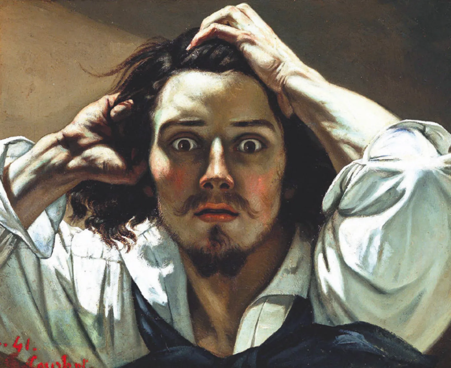 Gustave Courbet, Le Désespéré,
huile sur toile, 1845.