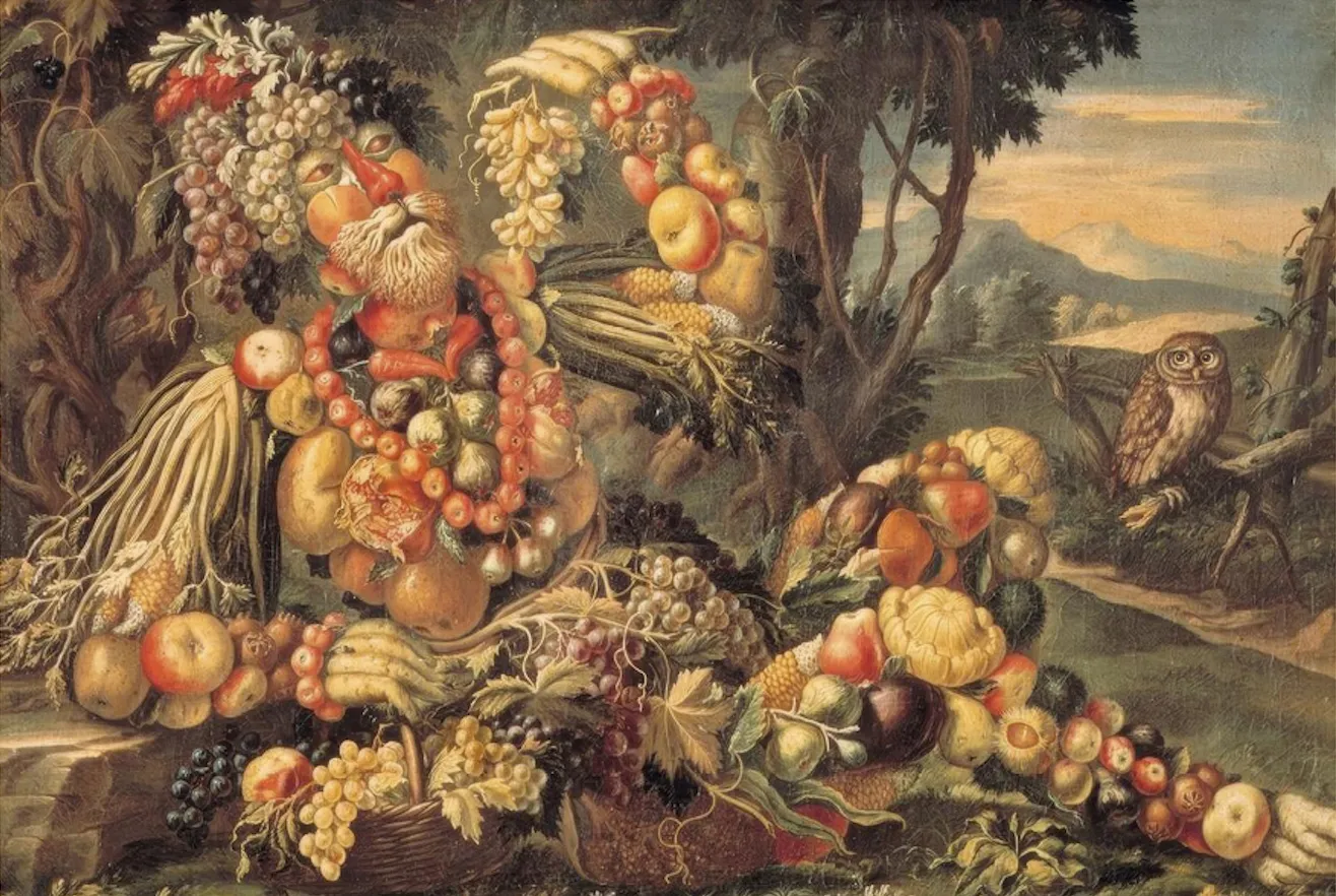Arcimboldo, L'Automne, nature morte, 1590.