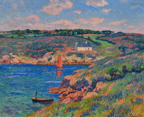 Henry Moret, Rivière de Merrien, Finistère, 1910.