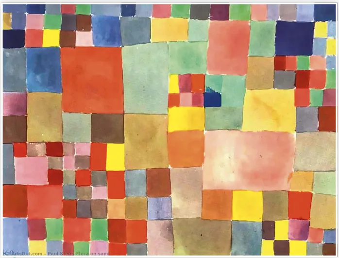 Paul Klee, Flore sur le sable, aquarelle, 1927, collection Félix Klee, Berne.