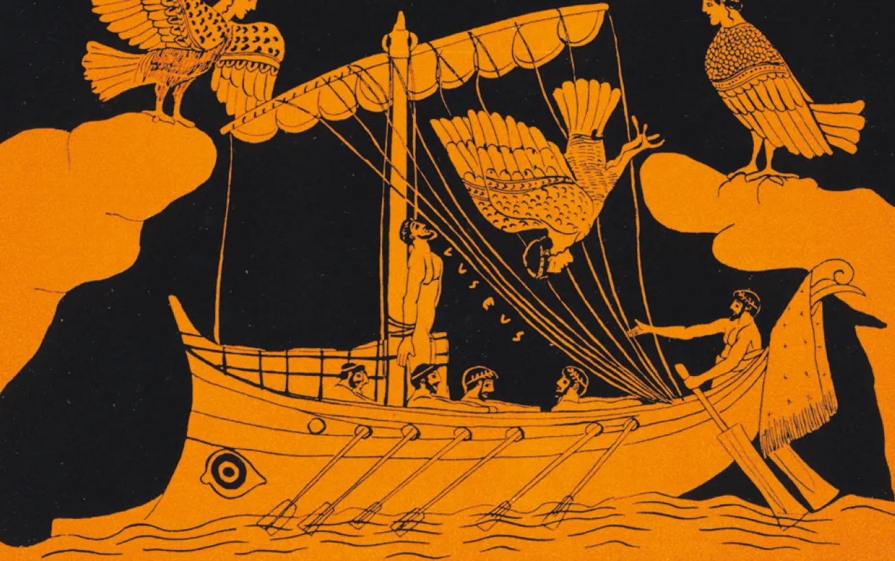 Stamnos (vase dans lequel était conservé le vin) à figures rouges, 480-470 av. J.‑C., British Museum, Londres.
