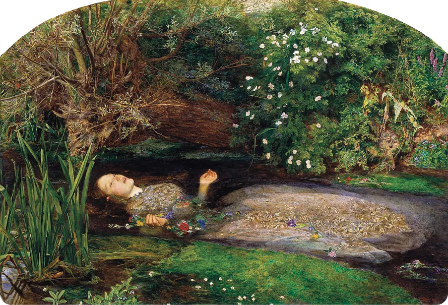 John Everett Millais, Ophelia, 1851-1852.