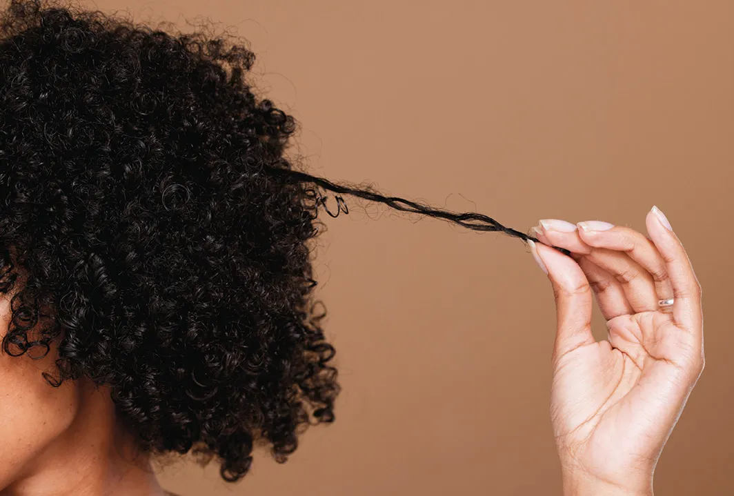 Tangled hair.