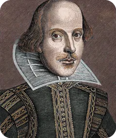 SHAKESPEARE, William (Stratford-on-Avon ,1564-1616), English writer, The nineteenth century colored engraving.