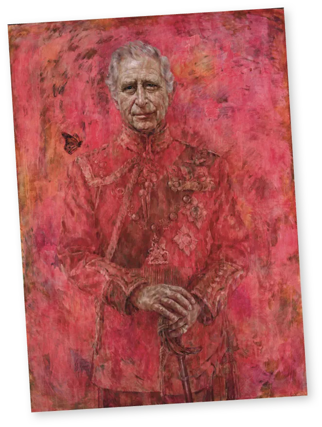 HM King Charles III, Jonathan Yeo, oil painting, 2014.