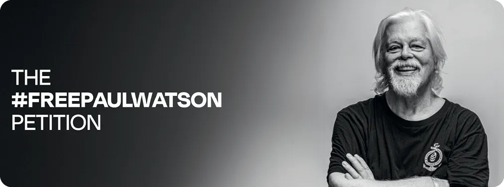Petition demanding the release of Paul Watson, July 2024.