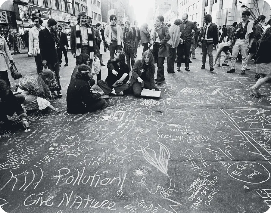 Earth Day on April 20, 1970 in New York, New York.