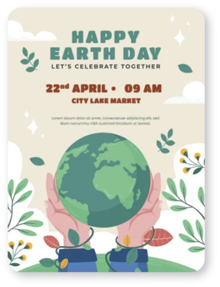Happy Earth Day Poster