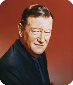 Portrait de John Wayne.