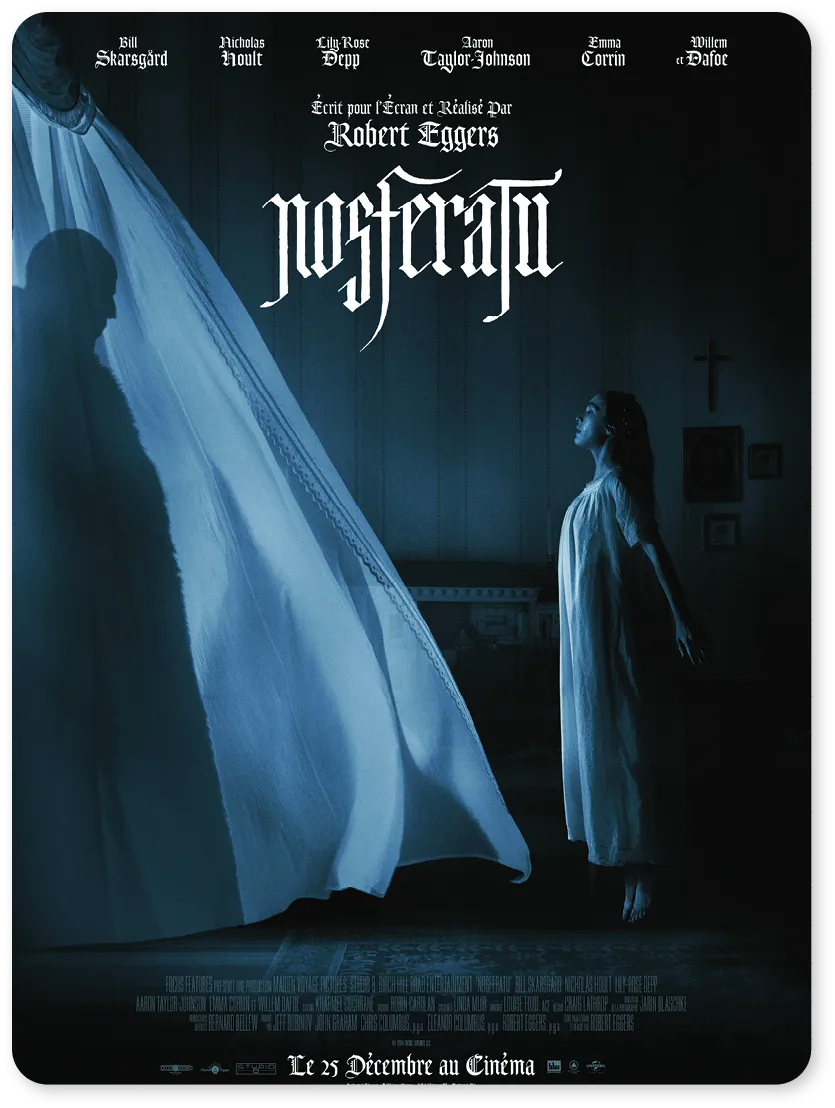 Poster of Nosferatu, directed by Robert Eggers, 2024.