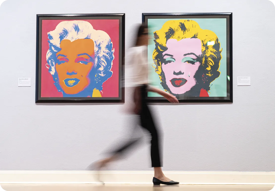 Exposition d'Andy Warhol au Musée d'Art Pablo Picasso, Münster, 2022.
