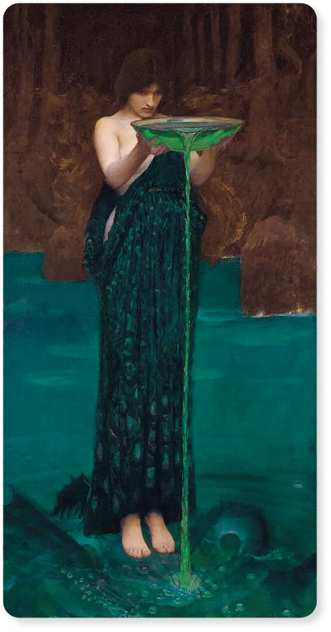 J. W. Waterhouse, Circe Invidiosa, 1892.