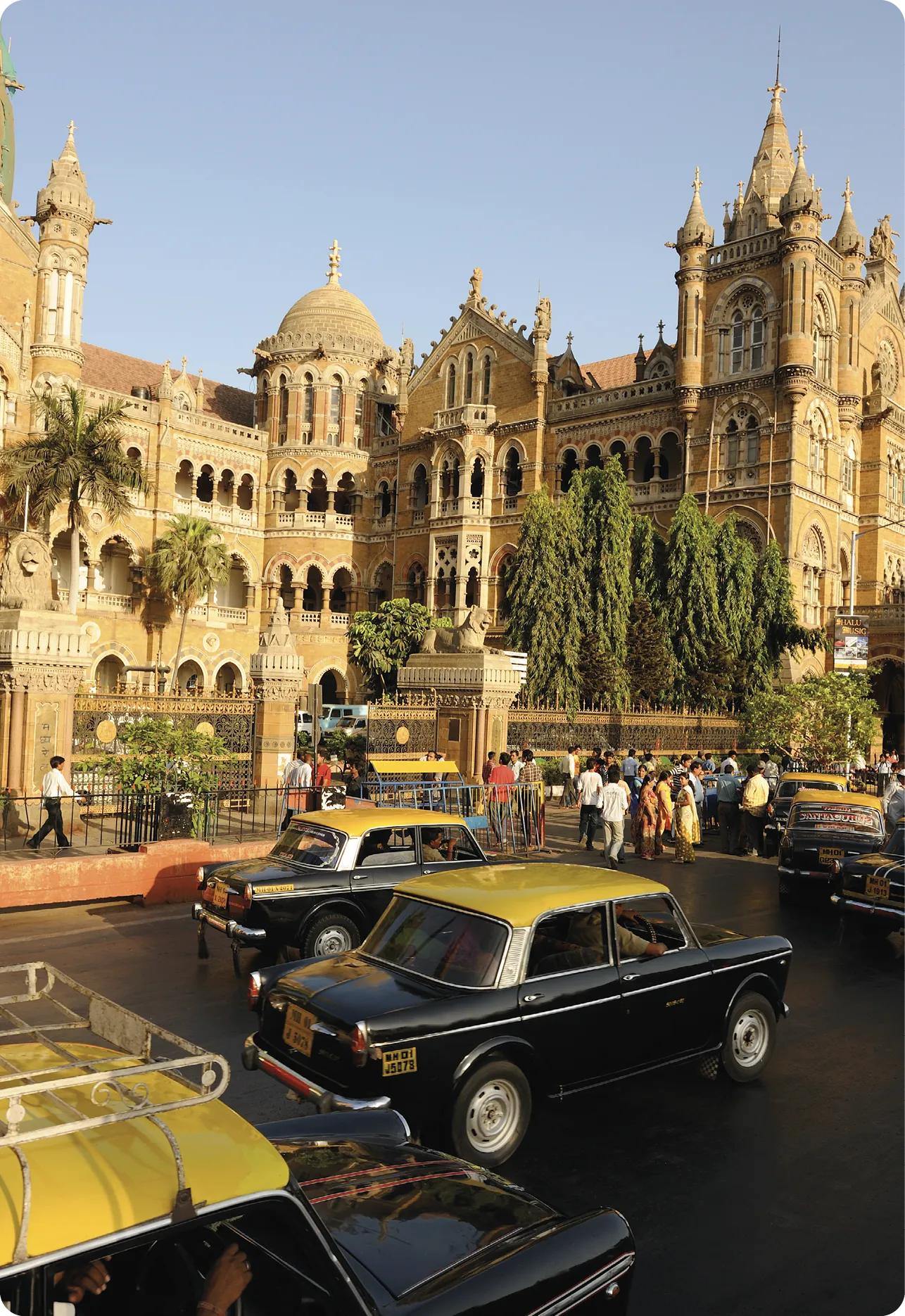 Chhatrapati Shivaji Terminus train station,
previously named Victoria Terminus, in Mumbai.