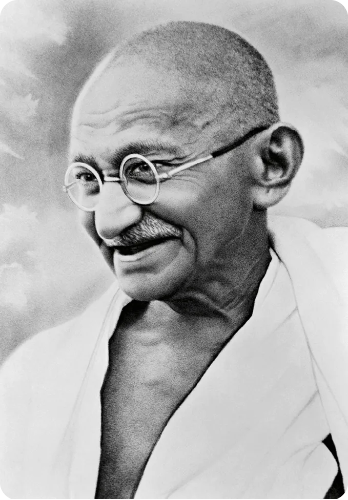 Mahatma Gandhi in 1940.