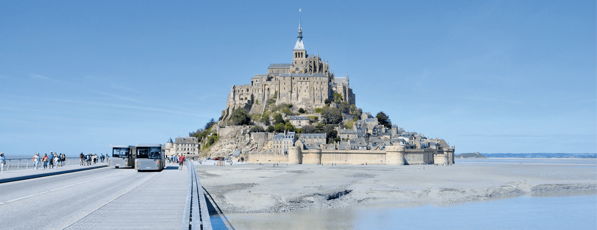 T-shirt Homme Le Mont St Michel – Blanc, Coton, Taille L, Manches Courtes – Occasion Bon état
