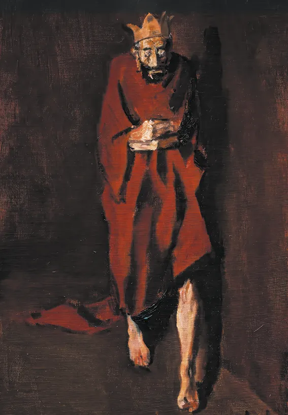 Corneliu Baba, Le Roi fou, 1981, musée des Collections d'Art de Roumanie, Bucarest.
