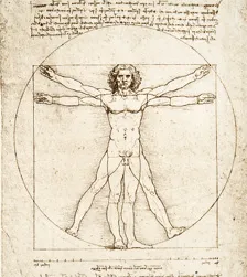 Léonard de Vinci, L'Homme de Vitruve, vers 1492.