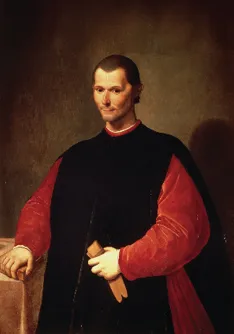 Santi di Tito, Portrait de Nicolas Machiavel, XVIe siècle, huile sur panneau, Palazzo Vecchio, Florence, Italie.