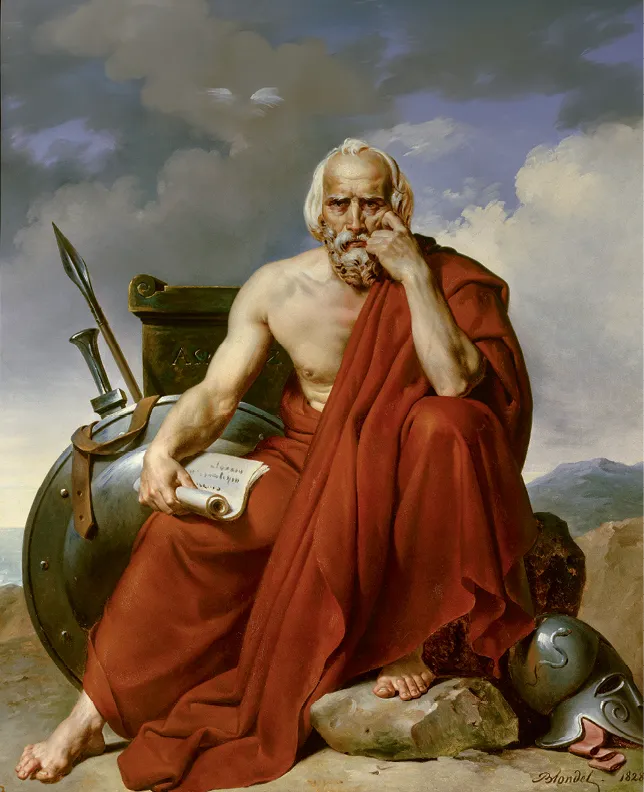 Merry-Joseph Blondel, Portrait du législateur Lycurgue de Sparte, 1828.