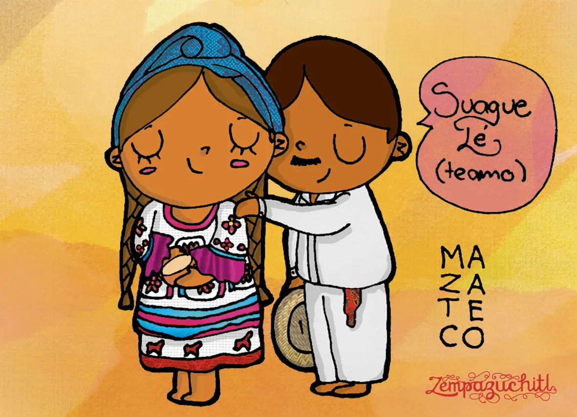 Adriana Bado y Hugo Esquivel, Ilustraciones para decir
«Te amo» en lenguas indígenas, México, 2016.