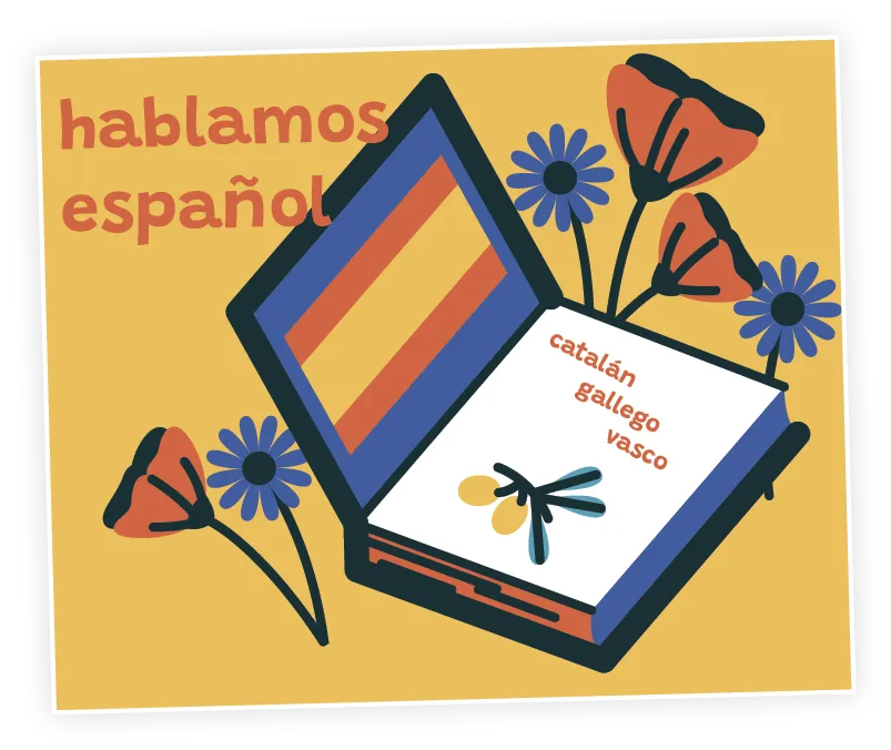Cartel Hablamos español, Instituto Cervantes, 2024.