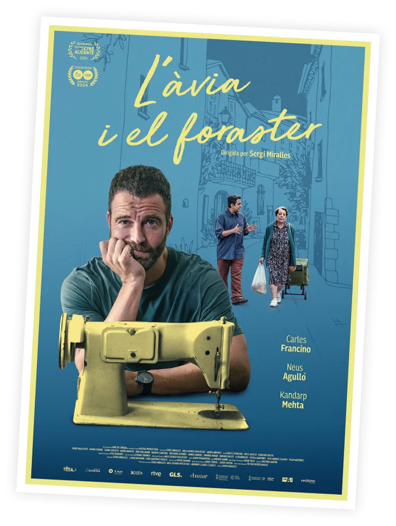 Cartel de la película L'àvia i el
foraster de Sergi Miralles, 2024.