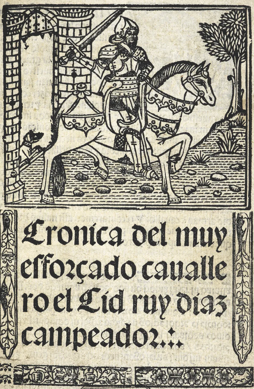 Xilografía que representa a Rodrigo Díaz de Vivar,
conocido como El Cid Campeador