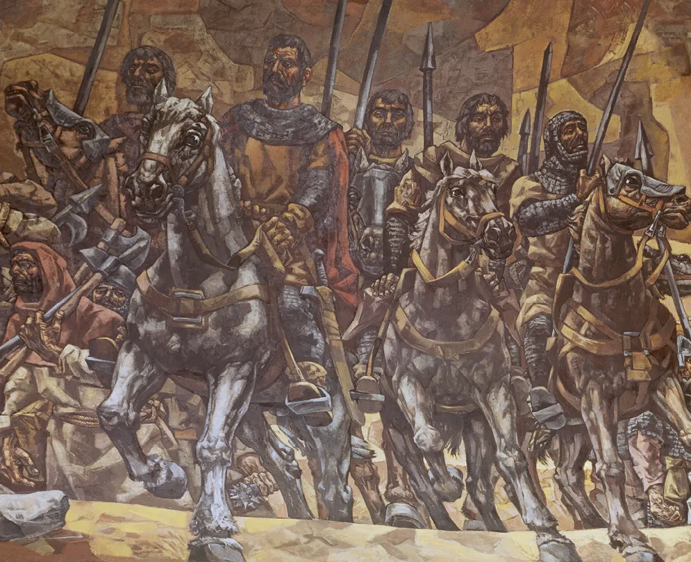 Vela Zanetti, El Cid, mural de la Diputación
Provincial de Burgos, 1965.
