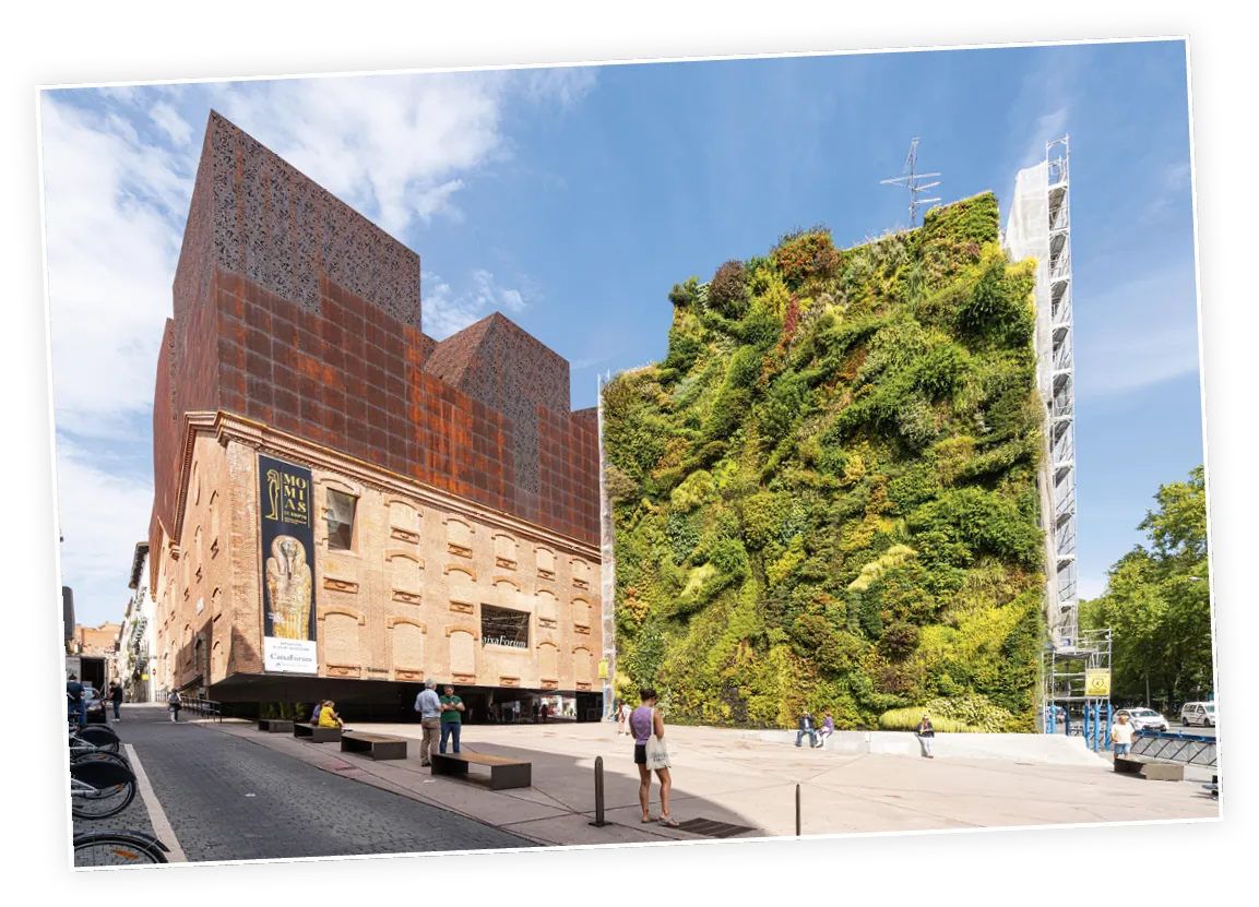 Jardín vertical, CaixaForum Madrid.