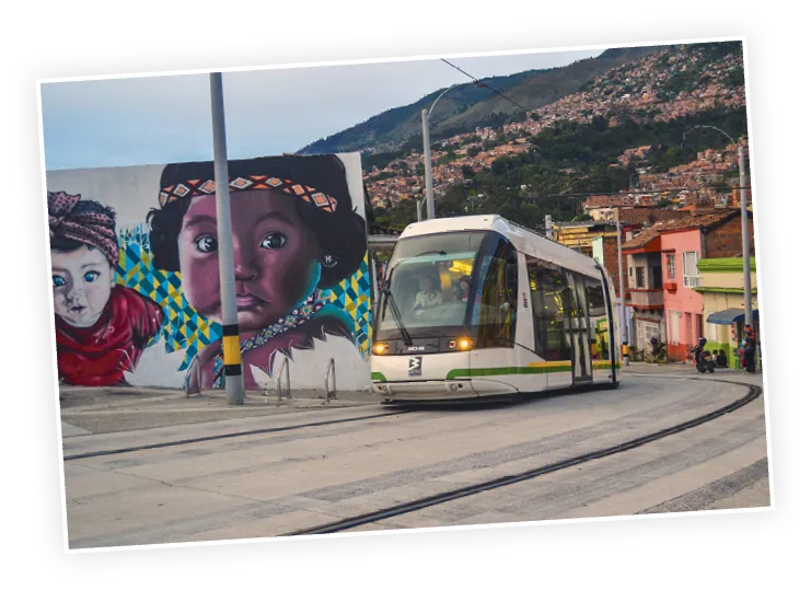 Tranvía de Ayacucho, en Medellín.