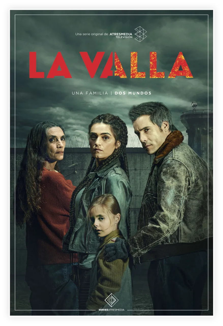 Cartel de la serie La valla (AtresMedia), 2020.