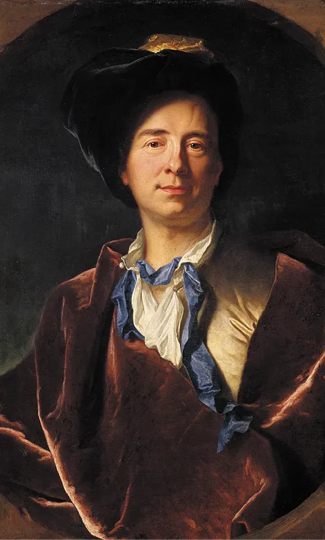 Hyacinthe Rigaud, Portrait de Fontenelle, 1713, huile sur toile, musée Fabre, Montpellier.