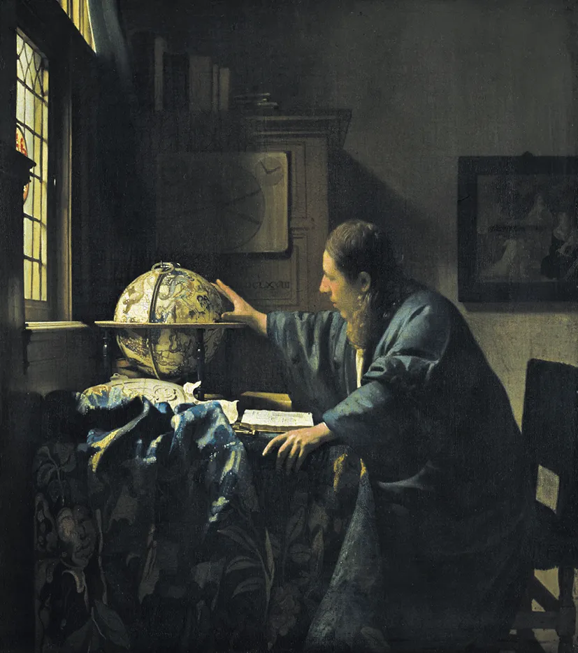 Johannes Vermeer, L'Astronome, 1668, huile sur toile, musée du Louvre, Paris.
