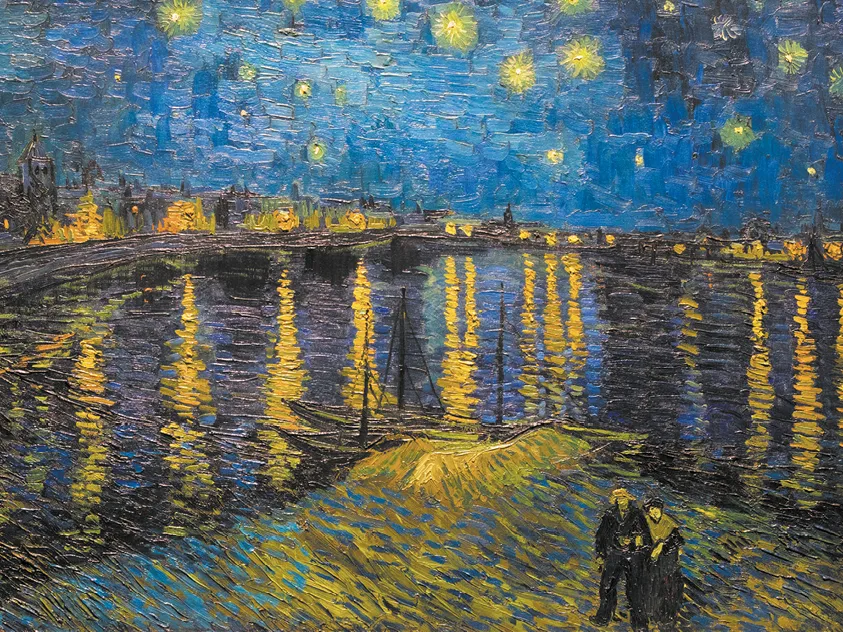 Vincent Van Gogh, La Nuit étoilée, 1888, huile sur toile, musée d'Orsay, Paris.