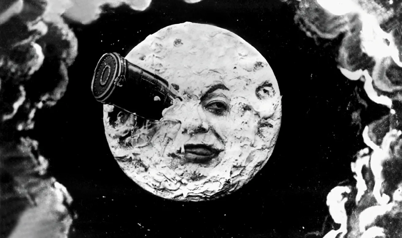 Photogramme du Voyage dans la Lune, réalisé par Georges Méliès, 1902.