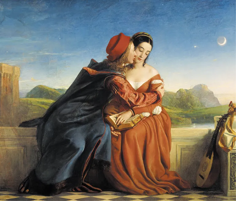 William Dyce, Francesca da Rimini, 1837, huile sur toile, galerie nationale d'Écosse.